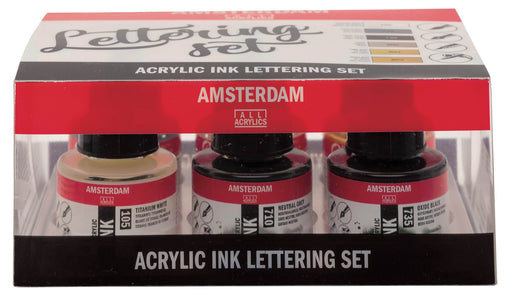 AMSTERDAM INKS AMSTERDAM Amsterdam Acrylic ink HAND LETTERING Set Amsterdam Acrylic Ink Sets