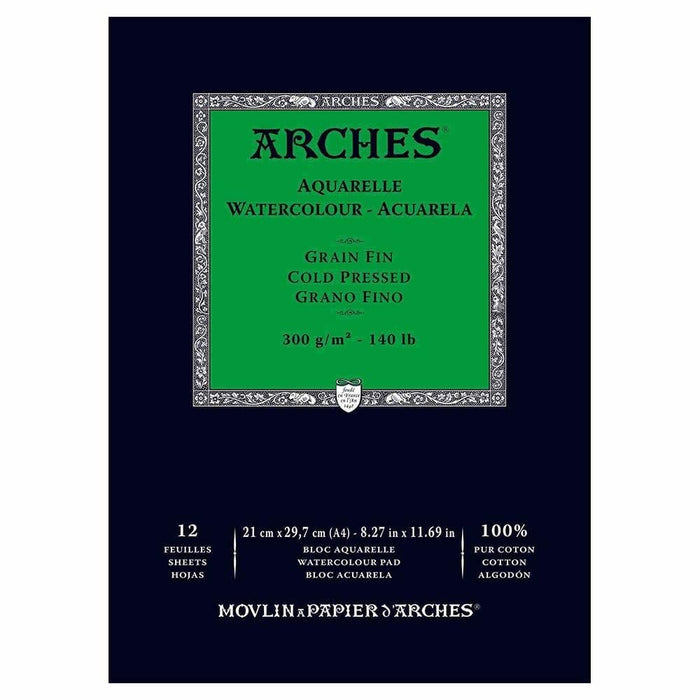 ARCHES PADS ARCHES A4 (210x297mm) 300gsm - Medium (CP) Arches Watercolour Pads