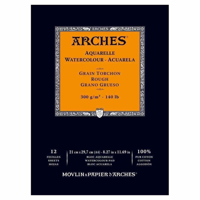 ARCHES PADS ARCHES A4 (210x297mm) 300gsm - Rough (RGH) Arches Watercolour Pads