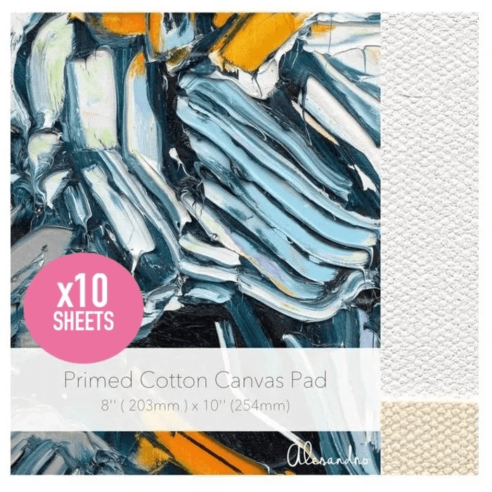 ALESANDRO CANVAS Cotton Pads Artist Cotton Primed Canvas Pads