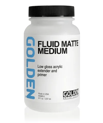 GOLDEN MEDIUMS GOLDEN Golden Fluid Matte Medium