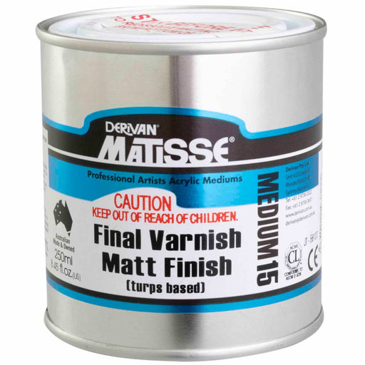 MATISSE VARNISH MATISSE 250ml MM15 Matt Varnish - Turps Based