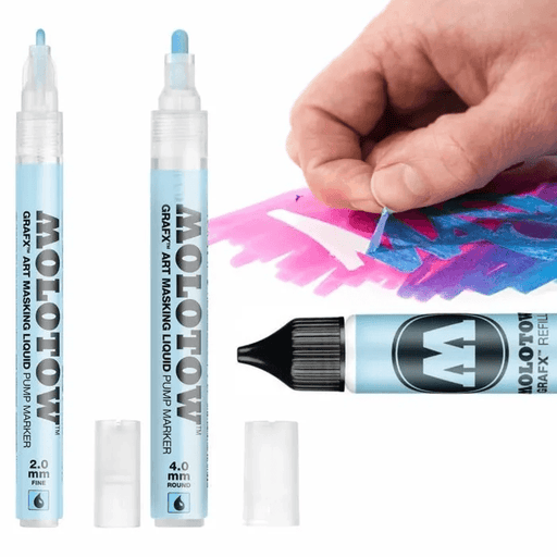 MOLOTOW MOLOTOW Molotow Grafx Art Masking Fluid Pen & Refill