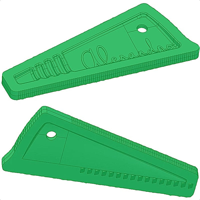 ALESANDRO CANVAS Bottega Green / Single Wedge - 1 Wedge Resin Self-Locking Wedges