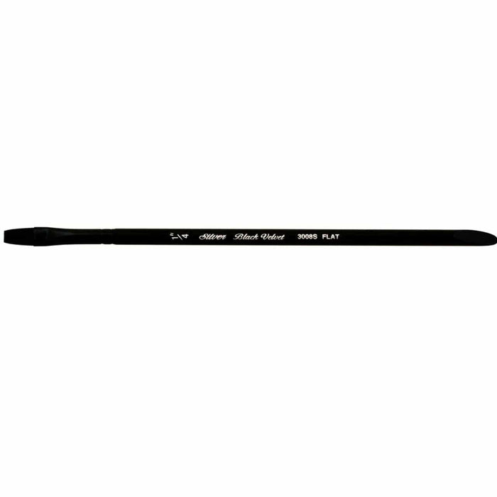 SILVER BRUSH SILVER BRUSH 1/4’’ (7mm x 12mm) Silver Brush 3008S Black Velvet Watercolour Brushes