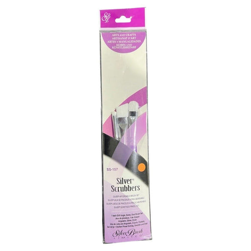 DISCONTINUED SILVER BRUSH Silver Brush Silver 157 Scrubber Set