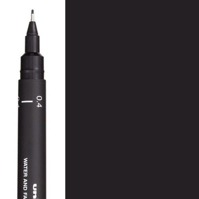 MITSUBISHI UNI PIN MITSUBISHI BLACK Size 0.4 Uni Pin 200 Fineliner Pens