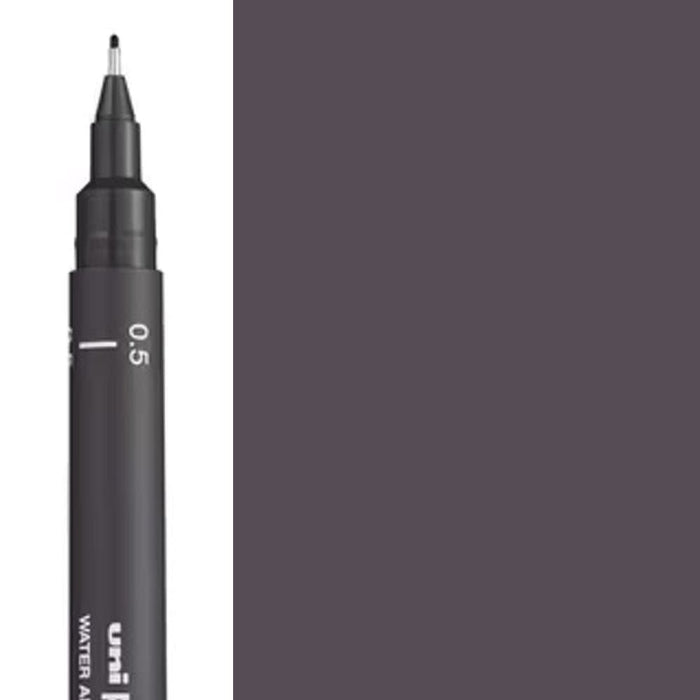 MITSUBISHI UNI PIN MITSUBISHI DARK GREY Size 0.5 Uni Pin 200 Fineliner Pens