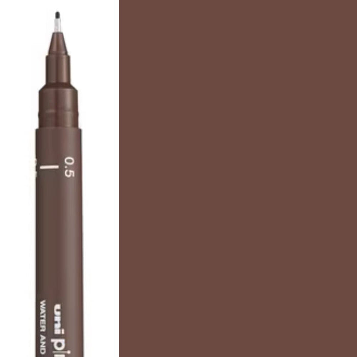 MITSUBISHI UNI PIN MITSUBISHI SEPIA Size 0.5 Uni Pin 200 Fineliner Pens