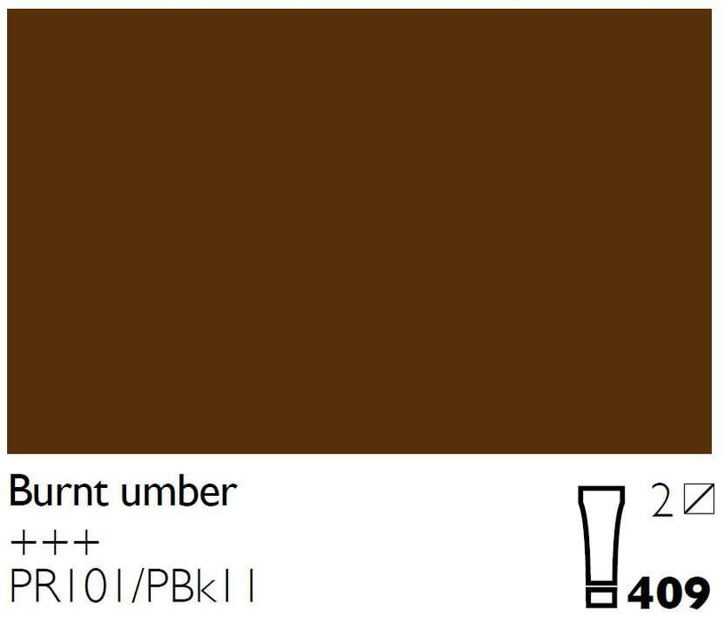 COBRA OILS COBRA 40ml 409 Burnt Umber Cobra Oils