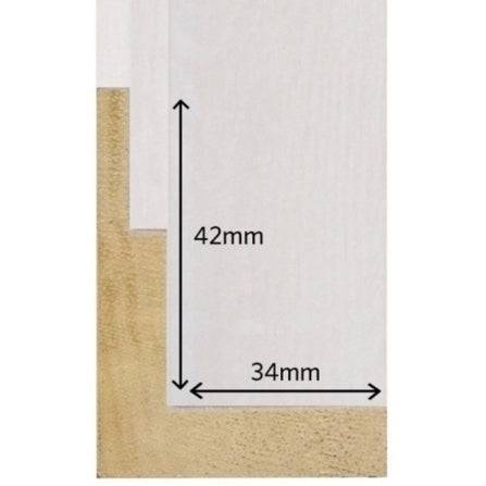 BUILD A CANVAS PINE 5 Pack Float Frames Botanica White Wash + Artist Custom Canvas