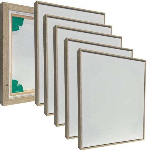 BUILD A CANVAS PINE 5 Pack Float Frames Gove Camel + Artist Custom Canvas