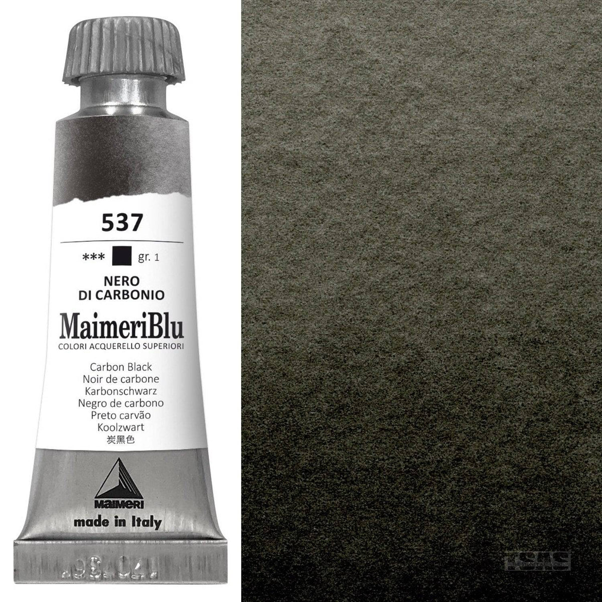 Acquerelli Maimeri Blu - Black Box Metal 12 Mezzi Godet