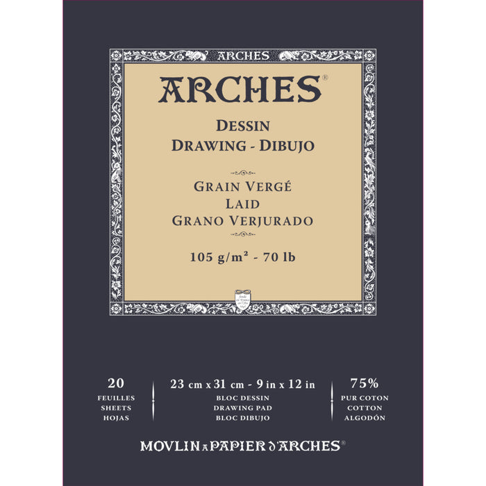 Arches Ingres D'Arches Pad 105gsm 23x31cm