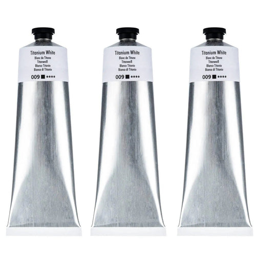 Georgian Oil Paint Titanium White 3 Pack 225ml Set