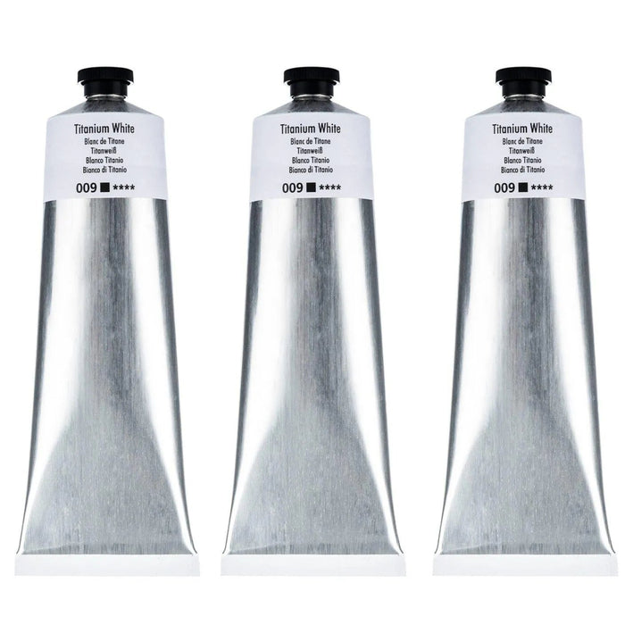 Georgian Oil Paint Titanium White 3 Pack 225ml Set