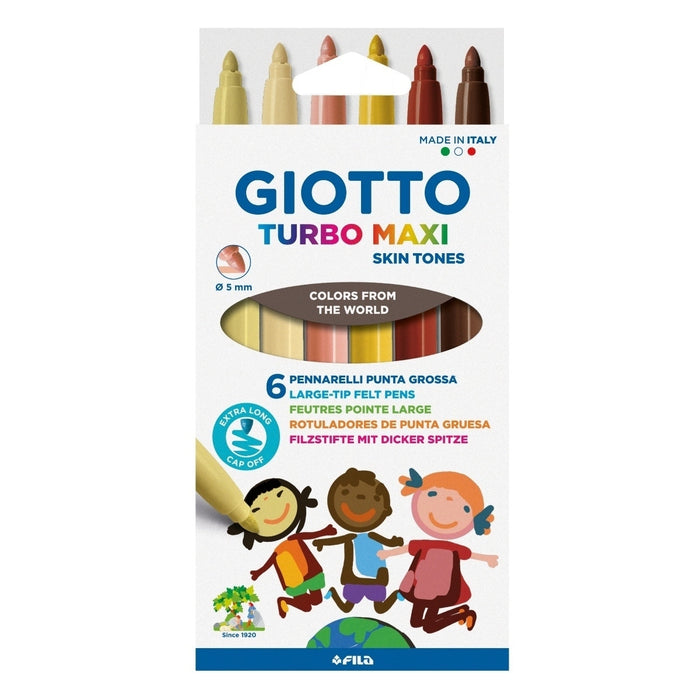 Giotto Turbo Maxi Skin Tones - Hangable box 6pcs