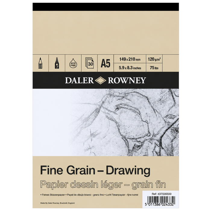 Daler Rowney Fine Grain Drawing Pads 120gsm 30 Sheets