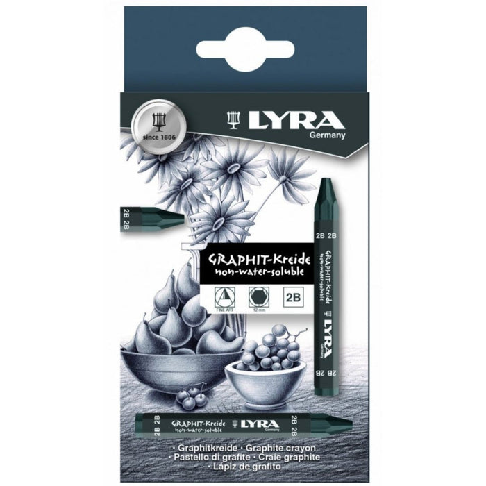 Lyra Graphite Crayon in Box 12 pcs (grad. 6B)
