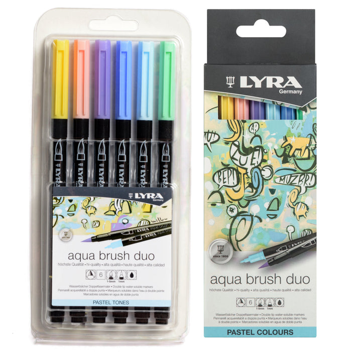 Lyra Aqua Brush Duo Pastel Set 6 pcs