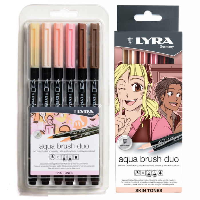 Lyra Aqua Brush Duo Skin Set 6 pcs