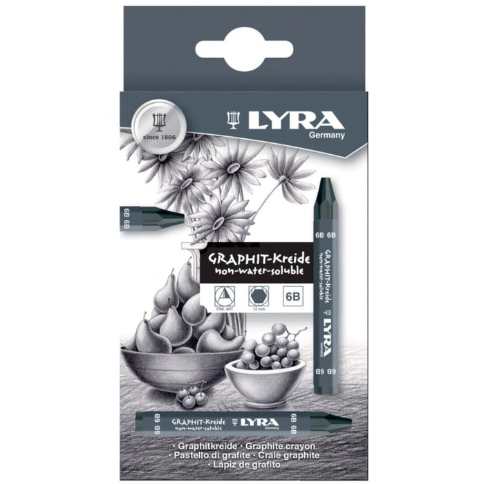 Lyra Graphite Crayon in Box 12 pcs (grad. 9B)