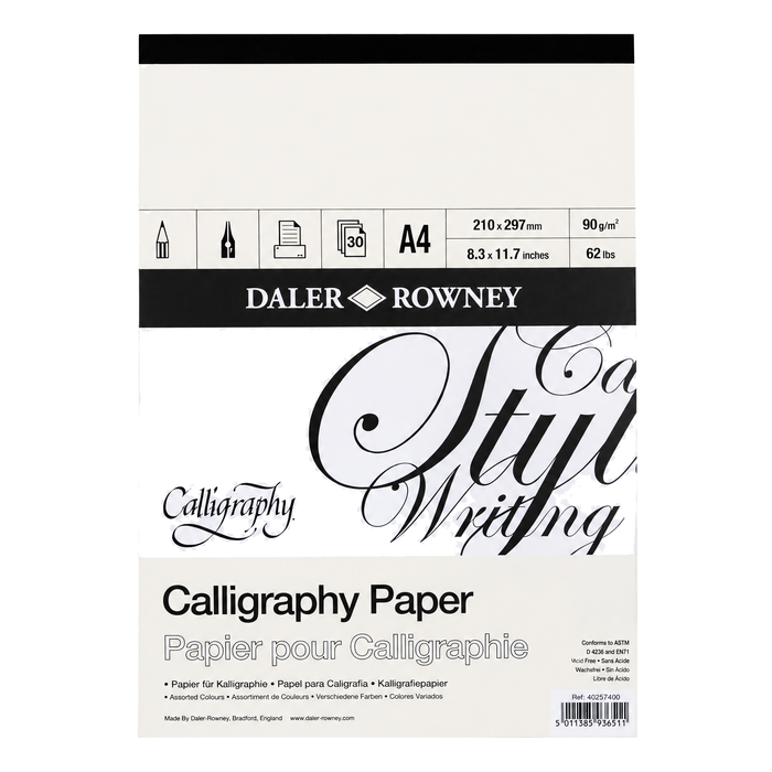 Daler Rowney Calligraphy Pads 90gsm 30 Sheets