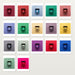 Iommo Premium Metallic Acrylics Series 300 colour collection