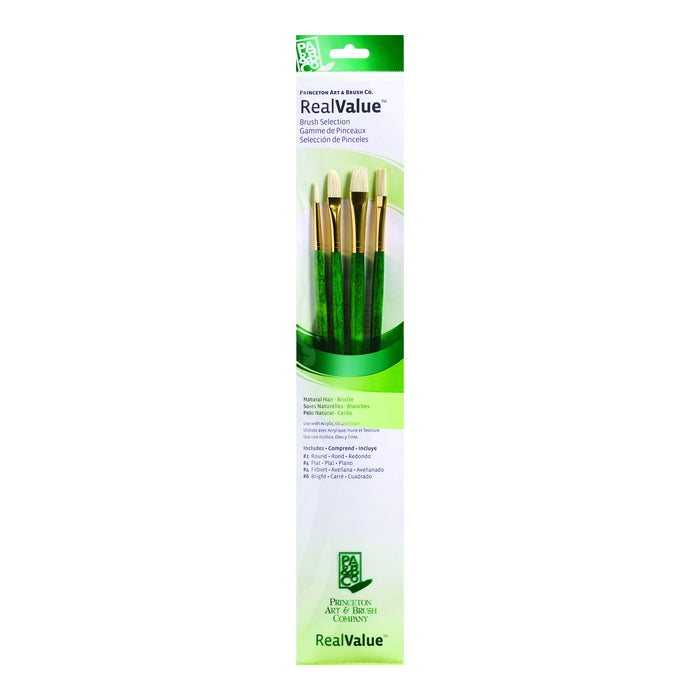 Princeton Real Value Natural Long Handle 4Pc Set