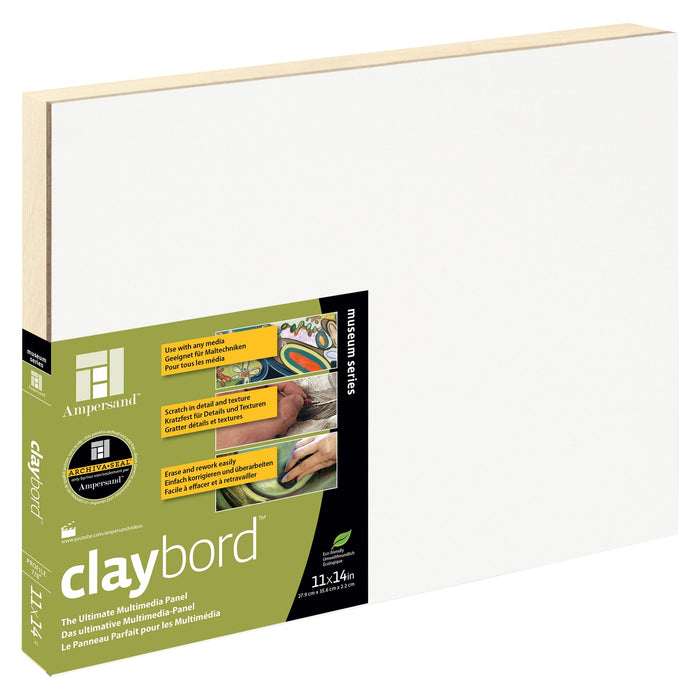 AMPERSAND CLAYBORDS 22mm / 11x14’' (279x355mm) Ampersand Clay Panels (22mm + 38mm)