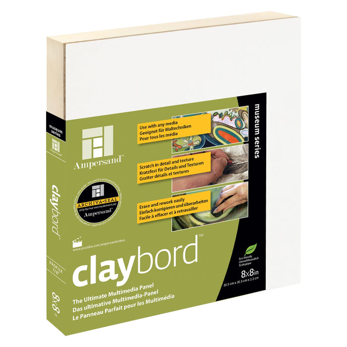 AMPERSAND CLAYBORDS 22mm / 8x8’' (203x203mm) Ampersand Clay Panels (22mm + 38mm)