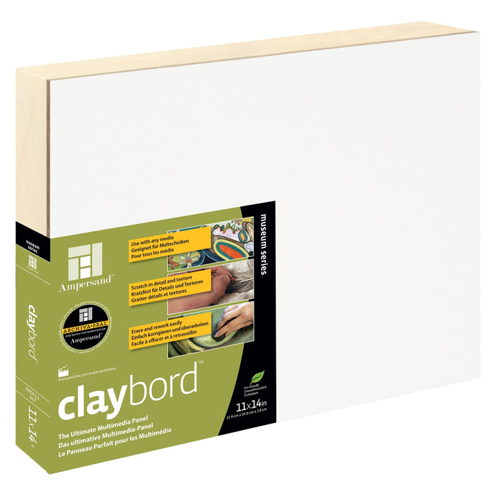AMPERSAND CLAYBORDS 38mm / 11x14’' (279x355mm) Ampersand Clay Panels (22mm + 38mm)