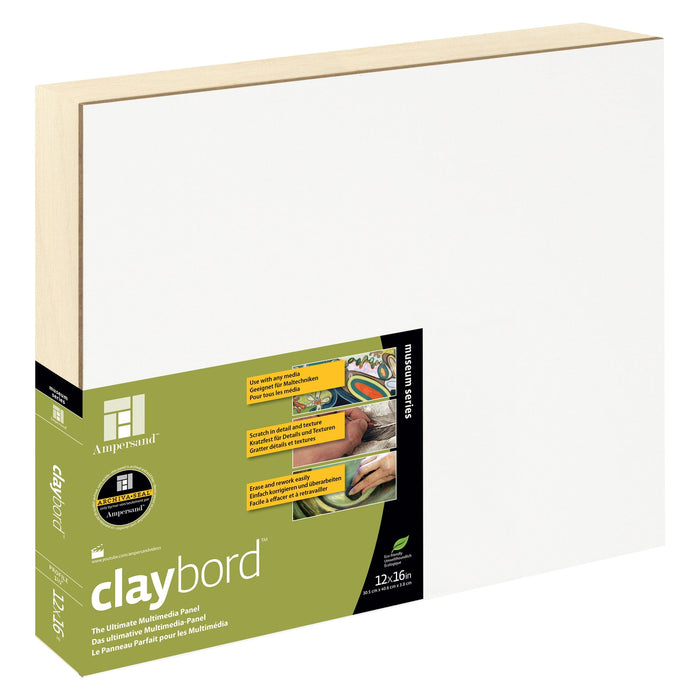 AMPERSAND CLAYBORDS 38mm / 12x16’' (305x406mm) Ampersand Clay Panels (22mm + 38mm)