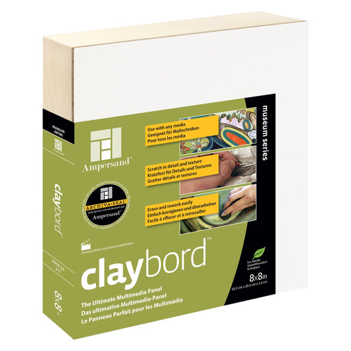 AMPERSAND CLAYBORDS 38mm / 8x8’' (203x203mm) Ampersand Clay Panels (22mm + 38mm)