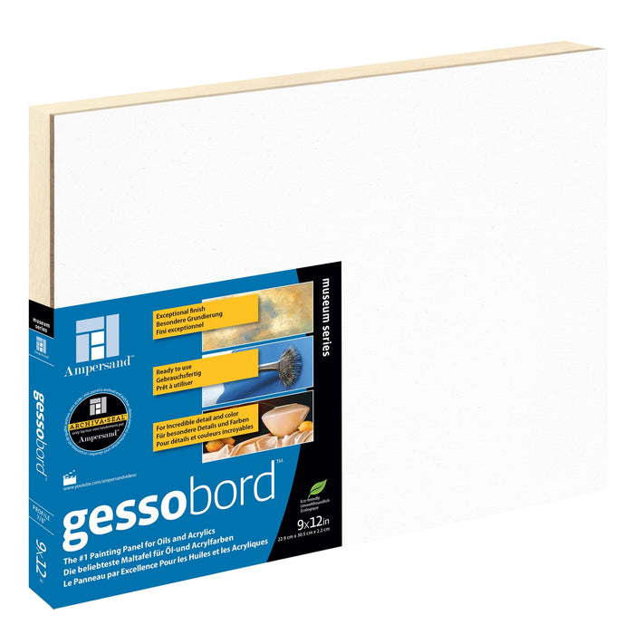 AMPERSAND GESSOBORD 22mm / 9x12’' (229x305mm) Ampersand Gesso Panels (22mm + 38mm)