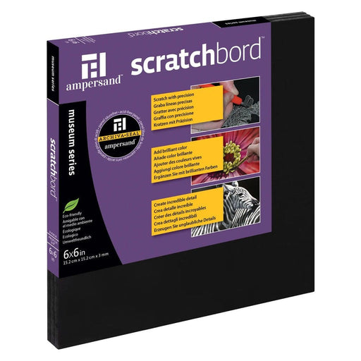 AMPERSAND SCRATCHBORD 6x 6" (152x152mm) 3 PK Ampersand Scratchbord™