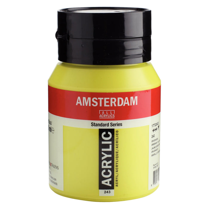 AMSTERDAM ACRYLICS AMSTERDAM ACRYLICS 500ml Amsterdam 243 Greenish Yellow Acrylic