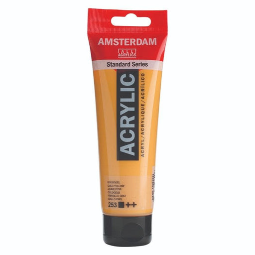 AMSTERDAM ACRYLICS AMSTERDAM 120ml Amsterdam 253 Golden Yellow Acrylic