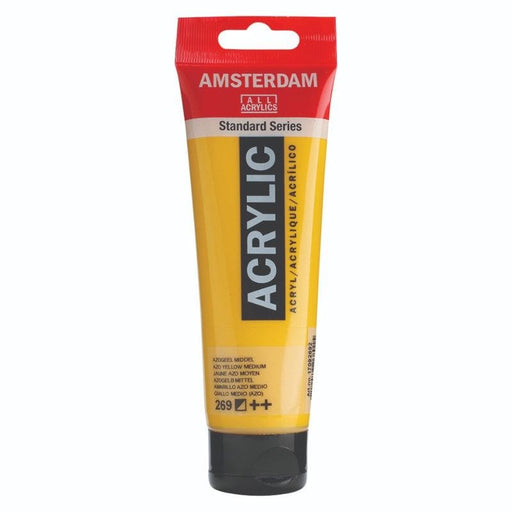 AMSTERDAM ACRYLICS AMSTERDAM 120ml Amsterdam 269 Azo Yellow Mid Acrylic