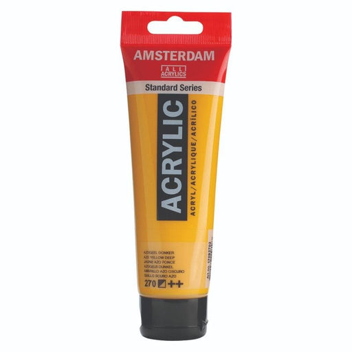 AMSTERDAM ACRYLICS AMSTERDAM 120ml Amsterdam 270 Azo Yellow Deep Acrylic