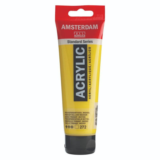 AMSTERDAM ACRYLICS AMSTERDAM 120ml Amsterdam 272 Transparent Yellow Medium Acrylic