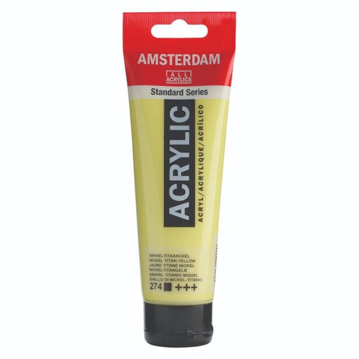 AMSTERDAM ACRYLICS AMSTERDAM 120ml Amsterdam 274 Nickel Titanium Yellow Acrylic
