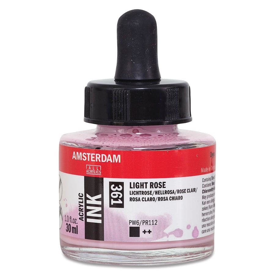 Amsterdam 30ml Ink 361 Light Rose Ink — The Sydney Art Store