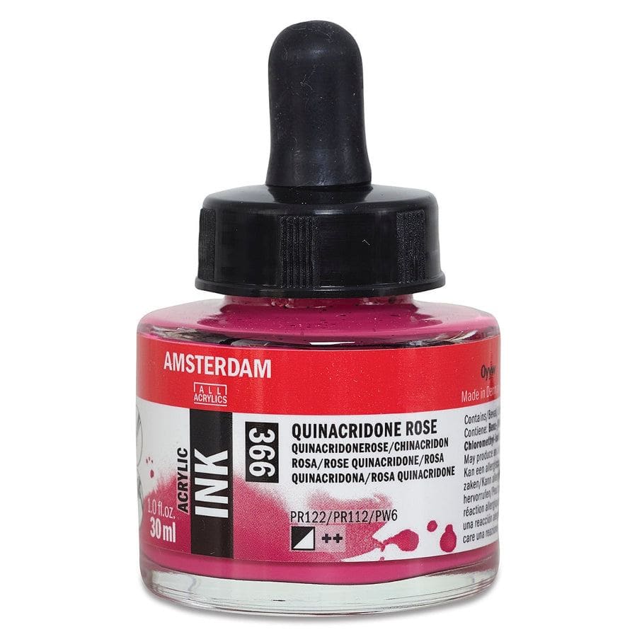 Amsterdam 30ml Ink 366 Quinacridone Rose Ink — The Sydney Art Store