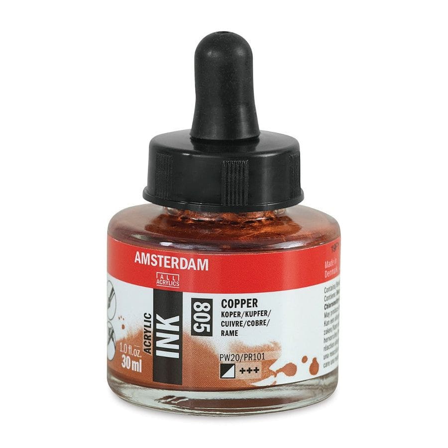 Amsterdam 30ml Ink 805 Copper Ink — The Sydney Art Store
