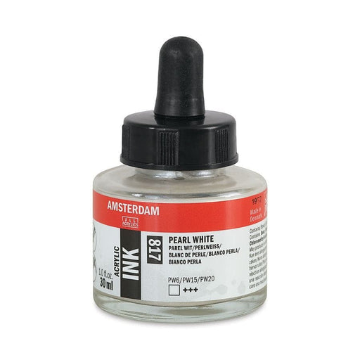AMSTERDAM 30ML INK AMSTERDAM Amsterdam 30ml Ink 817 Pearl White Ink