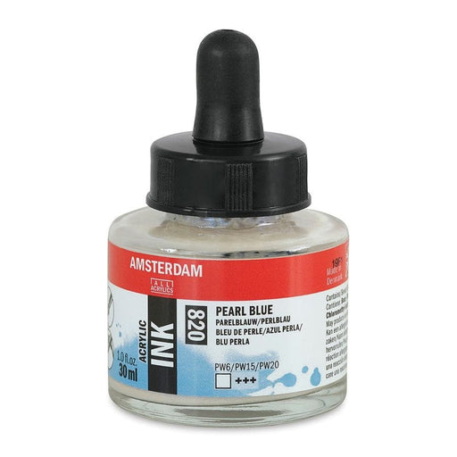 AMSTERDAM 30ML INK AMSTERDAM Amsterdam 30ml Ink 820 Pearl Blue Ink