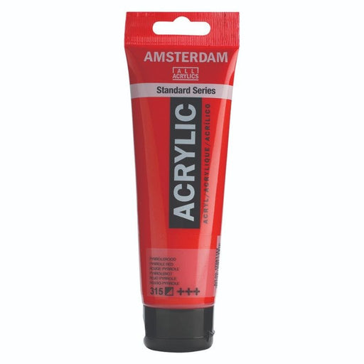 AMSTERDAM ACRYLICS AMSTERDAM 120ml Amsterdam 315 Pyrrole Red Acrylic