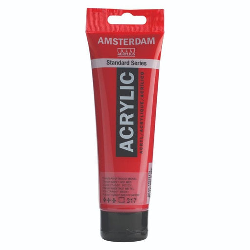AMSTERDAM ACRYLICS AMSTERDAM 120ml Amsterdam 317 Transparent Red Medium Acrylic