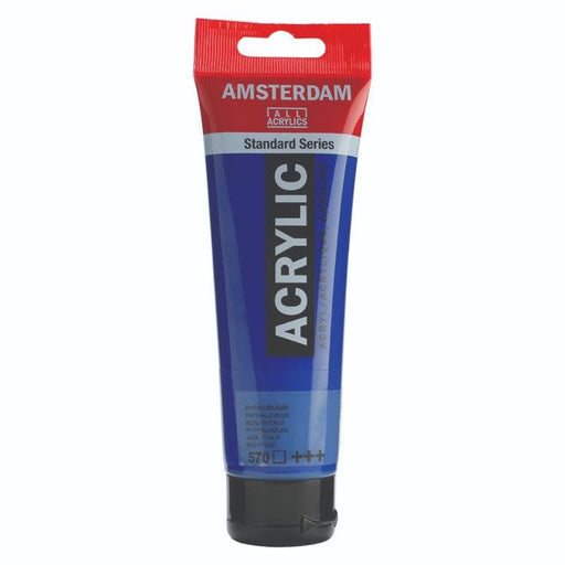 AMSTERDAM ACRYLICS AMSTERDAM 120ml Amsterdam 570 Phthalo Blue Acrylic